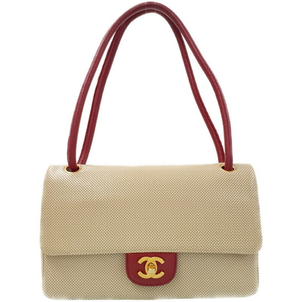 CHANEL Punched Shoulder Bag